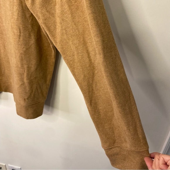Men's Lands End Brown Pull Over Quarter Zip Sweater Size XL Business Casual - Picture 10 of 14